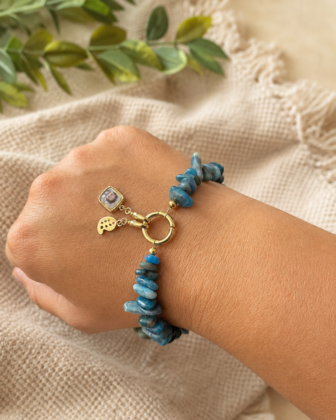 Apatite Circle Bracelet