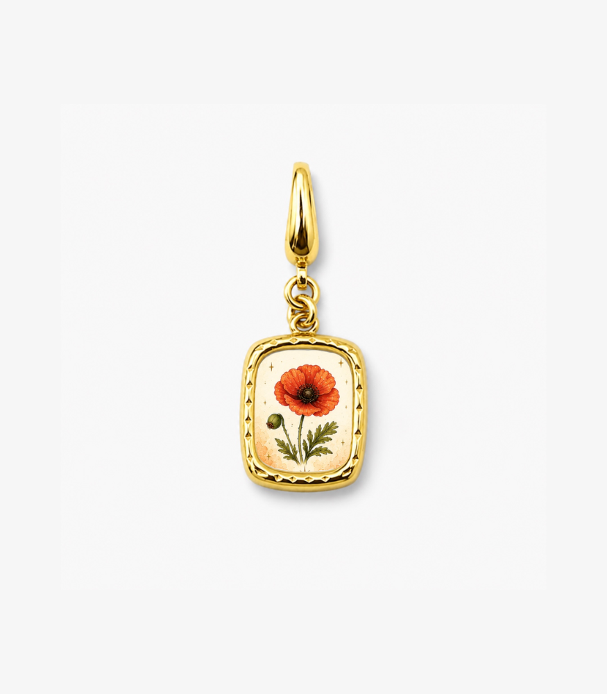 Birth Flower Charm